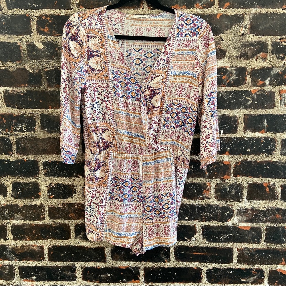 Long Sleeve Multicolor Romper